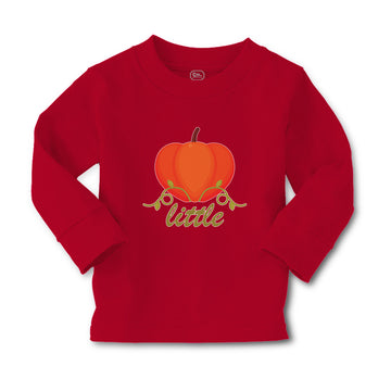 Baby Clothes Little Orange Pumpkin with Stem and Leaf Boy & Girl Clothes Cotton
