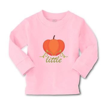 Baby Clothes Little Orange Pumpkin with Stem and Leaf Boy & Girl Clothes Cotton