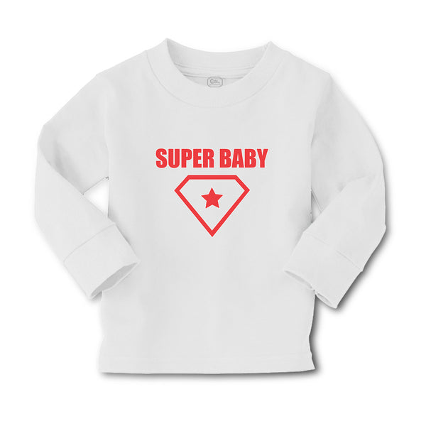 Baby Clothes Super Baby Hero Shield with Diamond Shape Along with Star Inside - Cute Rascals