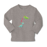 Baby Clothes Triceratops and Brontosaurus Dinosaur's Love with Lovely Hearts - Cute Rascals