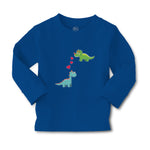 Baby Clothes Triceratops and Brontosaurus Dinosaur's Love with Lovely Hearts - Cute Rascals