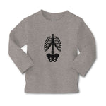 Baby Clothes Silhouette Human Anatomy Skull Bone Skeleton Boy & Girl Clothes - Cute Rascals