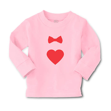 Baby Clothes Red Bowtie and Heart Love Symbol Boy & Girl Clothes Cotton