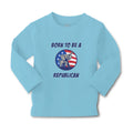 Baby Clothes Born Republican Elephant Mascot Usa Stars Stripes Flag Cotton