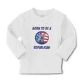 Baby Clothes Born Republican Elephant Mascot Usa Stars Stripes Flag Cotton