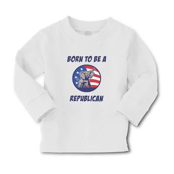 Baby Clothes Born Republican Elephant Mascot Usa Stars Stripes Flag Cotton