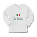 Baby Clothes I'M Cute, I Must Be Mexican National Flag Usa Boy & Girl Clothes
