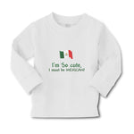 Baby Clothes I'M Cute, I Must Be Mexican National Flag Usa Boy & Girl Clothes - Cute Rascals