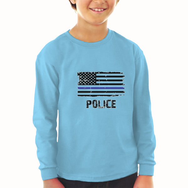 Baby Clothes An American Flag Symbolic Support for Law Enforcement Cotton - Cute Rascals