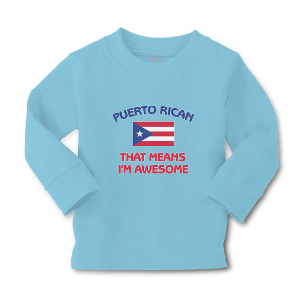 Baby Clothes American National Flag of Puerto Rican That Means I'M Awesome - Cute Rascals