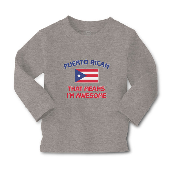 Baby Clothes American National Flag of Puerto Rican That Means I'M Awesome - Cute Rascals