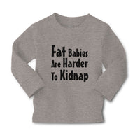 Baby Clothes Fat Babies Are Harder to Kidnap Boy & Girl Clothes Cotton - Cute Rascals