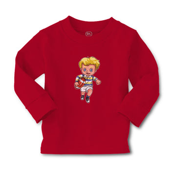 Baby Clothes Boy with Rugby Ball Sport Running Boy & Girl Clothes Cotton