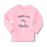 Baby Clothes I Believe in Unicorn with Single Horned Boy & Girl Clothes Cotton - Cute Rascals