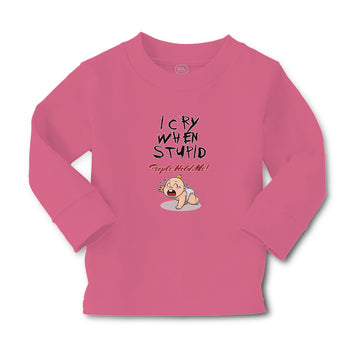 Baby Clothes I Cry When Stupid People Hold Me! Boy & Girl Clothes Cotton