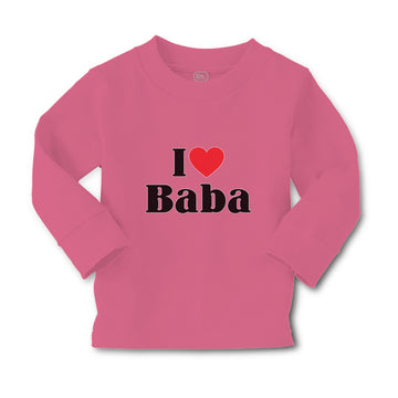 Baby Clothes I Love Baba and Red Heart Symbol Boy & Girl Clothes Cotton