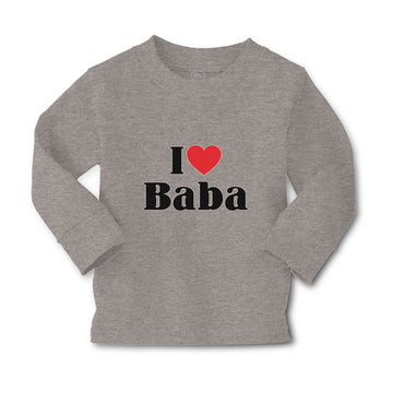 Baby Clothes I Love Baba and Red Heart Symbol Boy & Girl Clothes Cotton