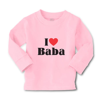 Baby Clothes I Love Baba and Red Heart Symbol Boy & Girl Clothes Cotton