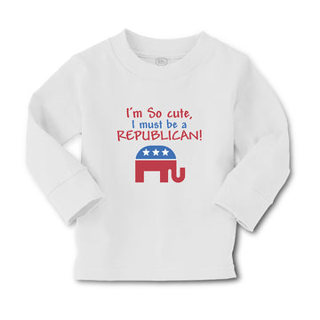 Baby Clothes I'M Cute, I Must Be A Republican! Boy & Girl Clothes Cotton