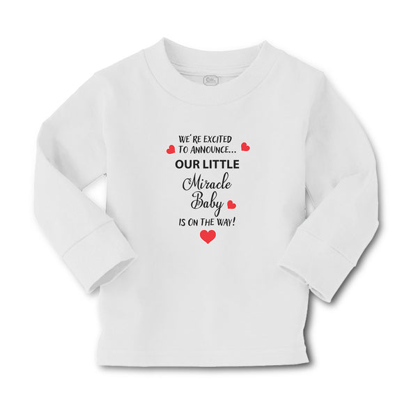 Baby Clothes We'Re Excited to Announce Our Little Miracle Baby Is on The Way! - Cute Rascals