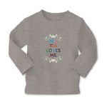 Baby Clothes My Tia Loves Me with Flower Wreath Boy & Girl Clothes Cotton - Cute Rascals
