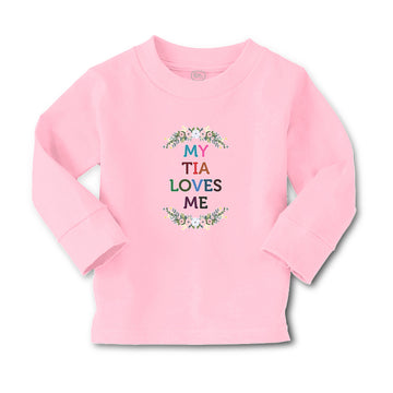 Baby Clothes My Tia Loves Me with Flower Wreath Boy & Girl Clothes Cotton