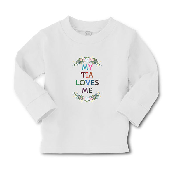 Baby Clothes My Tia Loves Me with Flower Wreath Boy & Girl Clothes Cotton - Cute Rascals