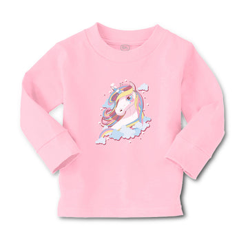 Baby Clothes Beautiful Unicorn on Clouds with Stars Boy & Girl Clothes Cotton