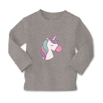 Baby Clothes Lovely Cute Sleepy Unicorn with Closed Eyes Boy & Girl Clothes