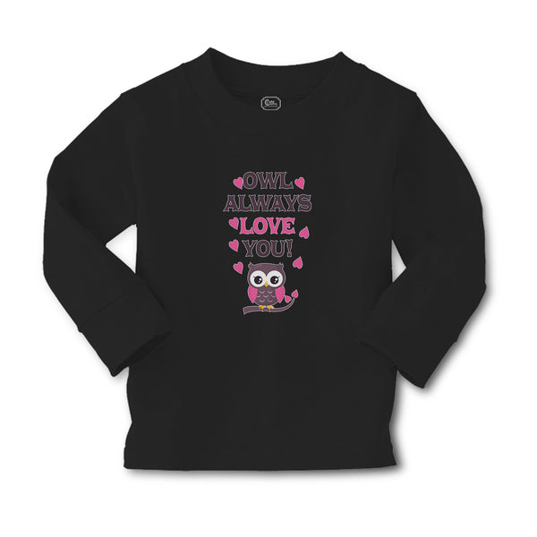 Baby Clothes Owl Always Love You! Bird with Little Pink Hearts Cotton - Cute Rascals