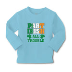 Baby Clothes Part Irish All Trouble with Shamrock Leaf Boy & Girl Clothes Cotton - Cute Rascals