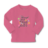Baby Clothes Though She Be but Little She Is Fierce with Flowers Design Cotton - Cute Rascals
