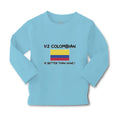 Baby Clothes 1 2 Colombian Is Better than None! Flag of Colombian Cotton