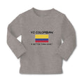 Baby Clothes 1 2 Colombian Is Better than None! Flag of Colombian Cotton