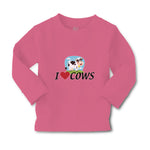 Baby Clothes I Love Cows with Heart Domestic Animal Boy & Girl Clothes Cotton - Cute Rascals