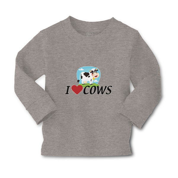 Baby Clothes I Love Cows with Heart Domestic Animal Boy & Girl Clothes Cotton - Cute Rascals