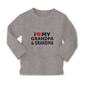 Baby Clothes I Love My Grandpa & Grandma Boy & Girl Clothes Cotton