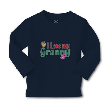 Baby Clothes I Love My Granny with Hand Print Boy & Girl Clothes Cotton