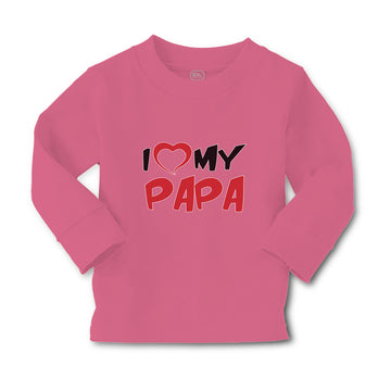 Baby Clothes I Love My Papa Boy & Girl Clothes Cotton