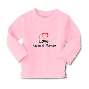Baby Clothes I Love Papaw & Mamaw Boy & Girl Clothes Cotton