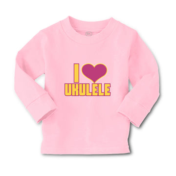 Baby Clothes I Love Ukulele Boy & Girl Clothes Cotton