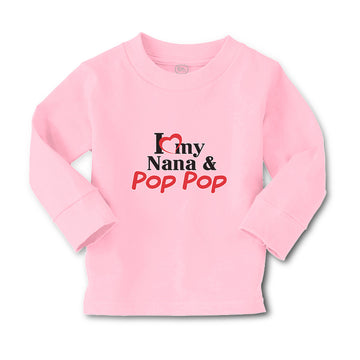 Baby Clothes I Love My Nana & Pop Pop Boy & Girl Clothes Cotton
