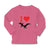 Baby Clothes An Flying Silhouette Pterodactyl Dinosaur with Red Heart Cotton - Cute Rascals