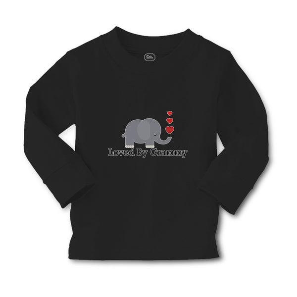 Baby Clothes Loved by Grammy An Elephant Blowing Heart Symbol Boy & Girl Clothes - Cute Rascals