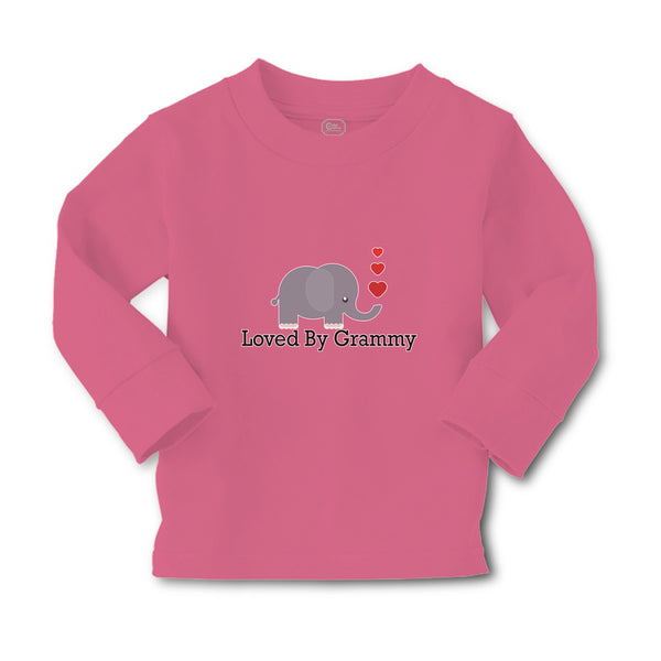 Baby Clothes Loved by Grammy An Elephant Blowing Heart Symbol Boy & Girl Clothes - Cute Rascals