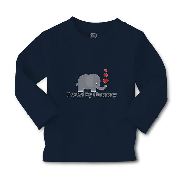 Baby Clothes Loved by Grammy An Elephant Blowing Heart Symbol Boy & Girl Clothes - Cute Rascals