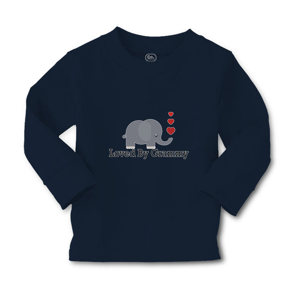 Baby Clothes Loved by Grammy An Elephant Blowing Heart Symbol Boy & Girl Clothes - Cute Rascals