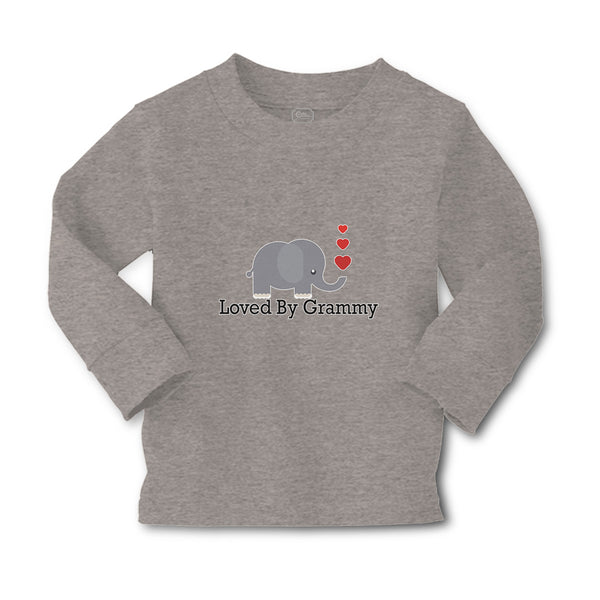 Baby Clothes Loved by Grammy An Elephant Blowing Heart Symbol Boy & Girl Clothes - Cute Rascals