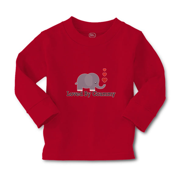 Baby Clothes Loved by Grammy An Elephant Blowing Heart Symbol Boy & Girl Clothes - Cute Rascals