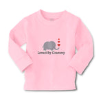 Baby Clothes Loved by Grammy An Elephant Blowing Heart Symbol Boy & Girl Clothes - Cute Rascals